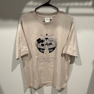 Dive Into Ramen Beige Graphic Tee